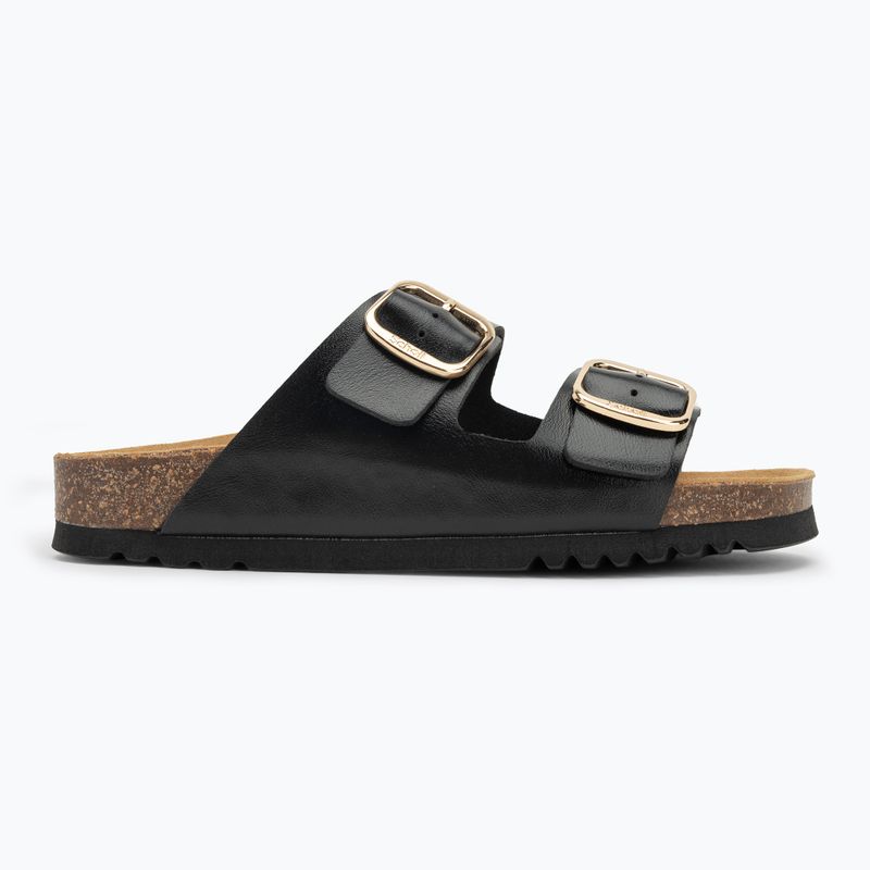 Damen-Flip-Flops Scholl Josephine Laminiert schwarz 2