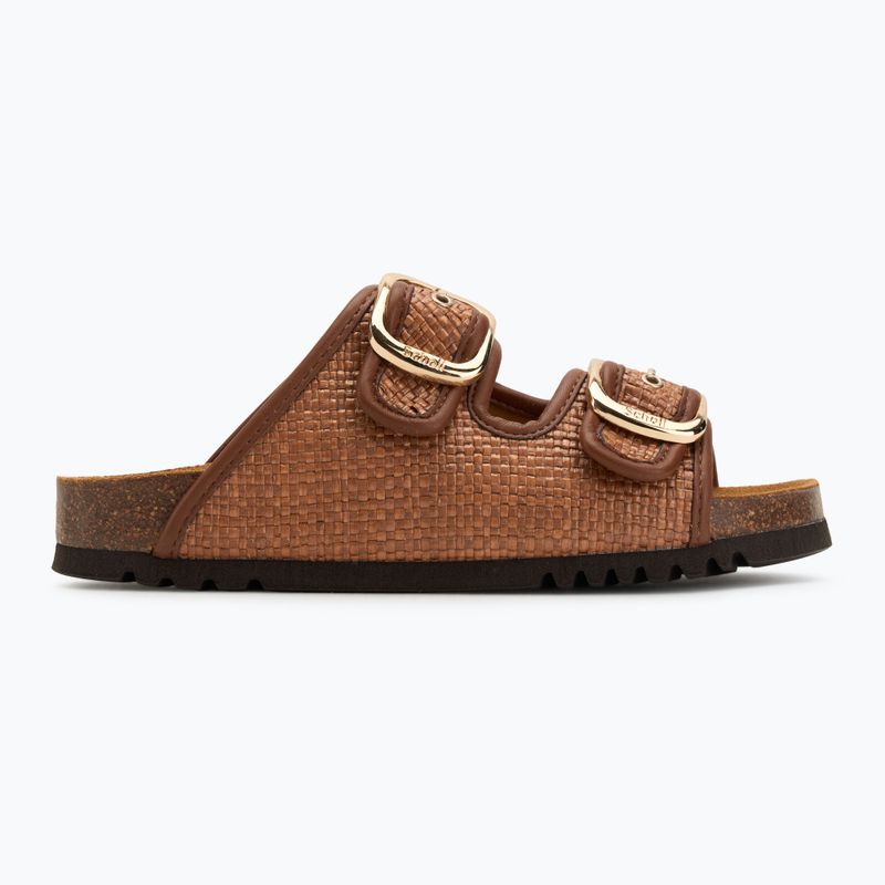 Scholl Noelle Raffia Damen-Flip-Flops cognac 2