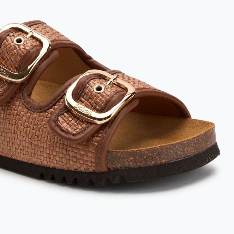 Scholl Noelle Raffia Damen-Flip-Flops cognac 7