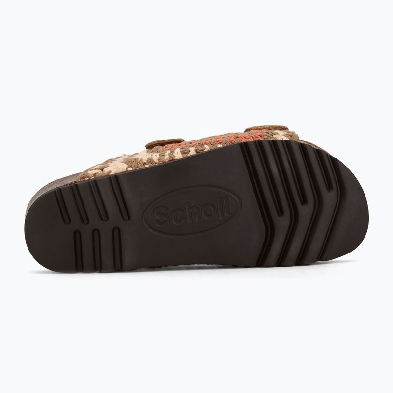 Scholl Noelle Crochet bude/hellbraun/cognac Damen-Flip-Flops 4