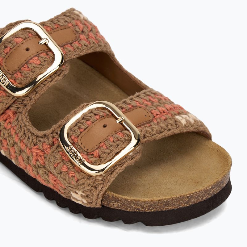 Scholl Noelle Crochet bude/hellbraun/cognac Damen-Flip-Flops 7