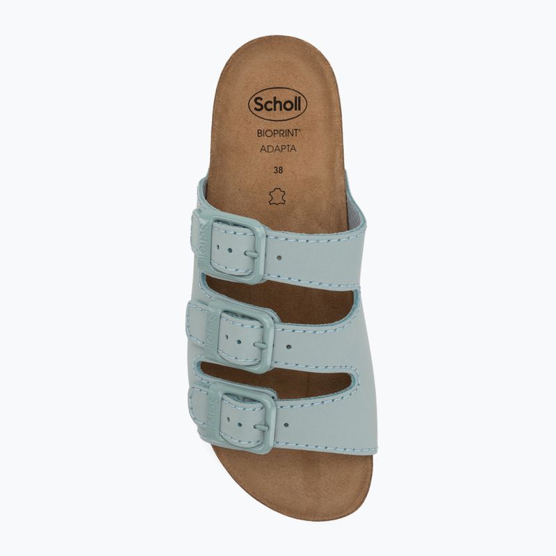 Scholl Rio Wedge Ad Med blassblau Damen-Flip-Flops 5