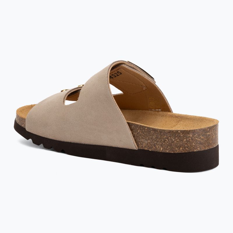 Damen-Pantoletten Scholl Montery 2 Straps Ad Med beige 3