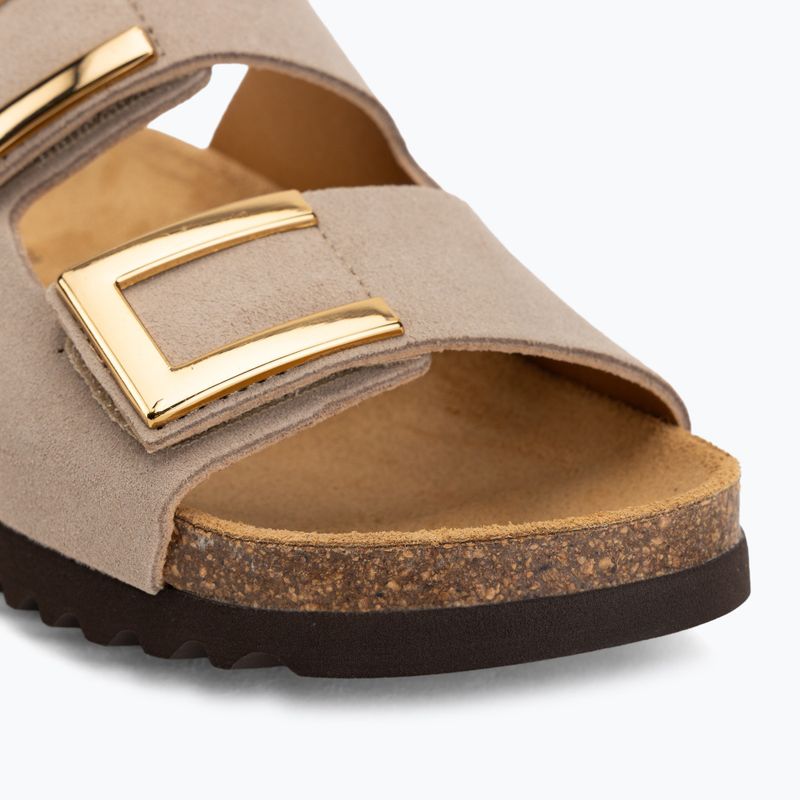 Damen-Pantoletten Scholl Montery 2 Straps Ad Med beige 7