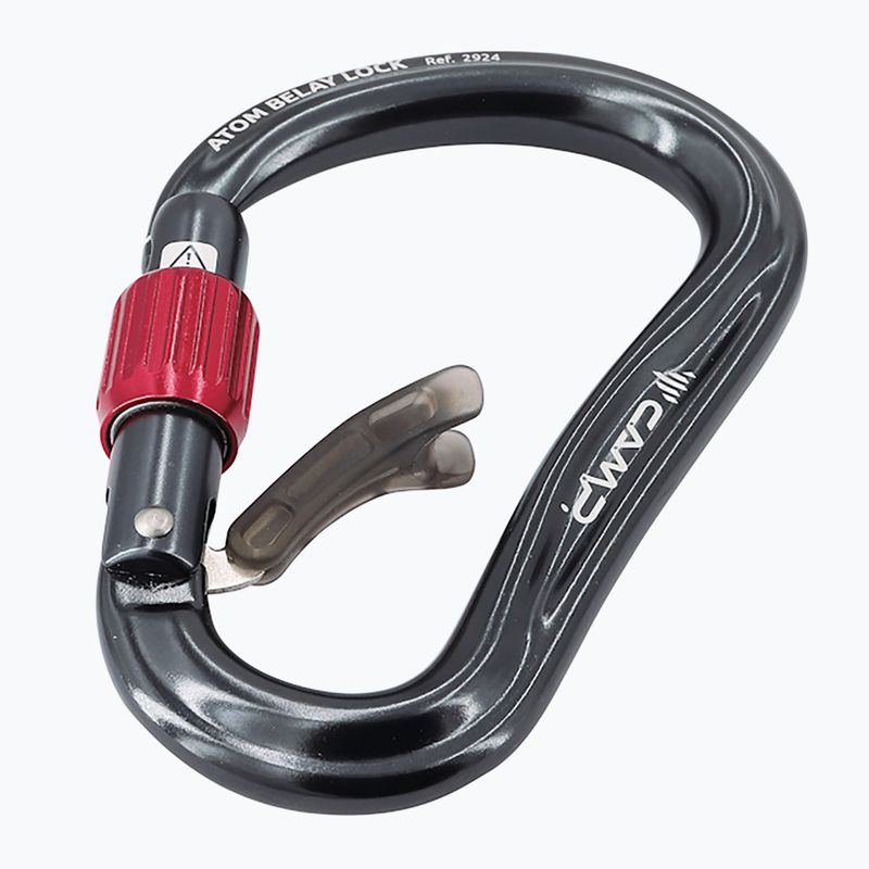 Karabiner CAMP Atom Belay Lock gun metal 2