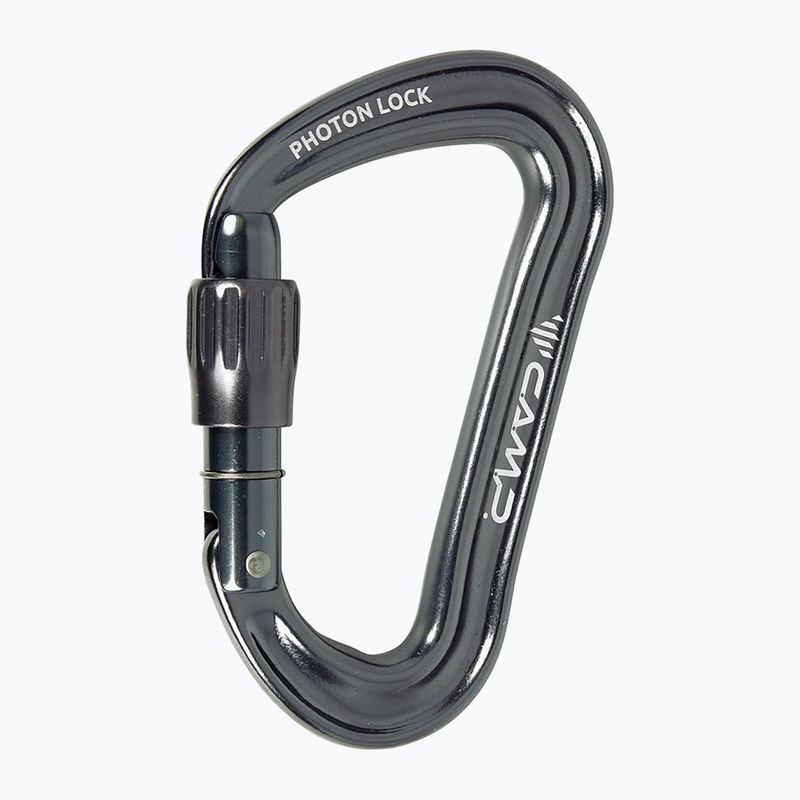 CAMP Photon Lock-Kletterkarabiner gun metal