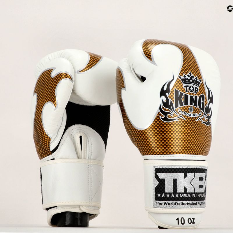 Top King Muay Thai Empower weiße Boxhandschuhe TKBGEM-01A-WH 7