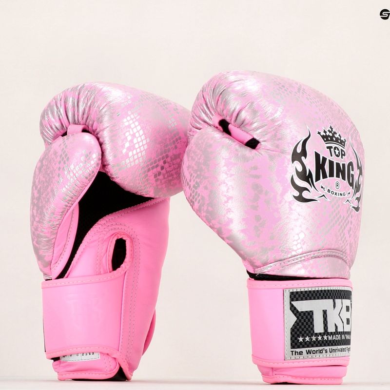 Boxhandschuhe Top King Muay Thai Super Star „Air” rosa TKBGSS 9