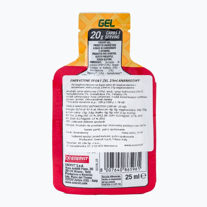 Enervit Energie-Gel 25ml Ananas 96596 2