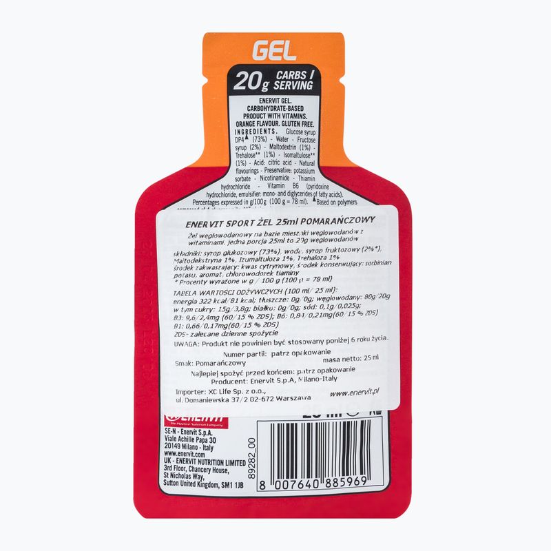 Enervit Energie-Gel 25ml orange 98888 2