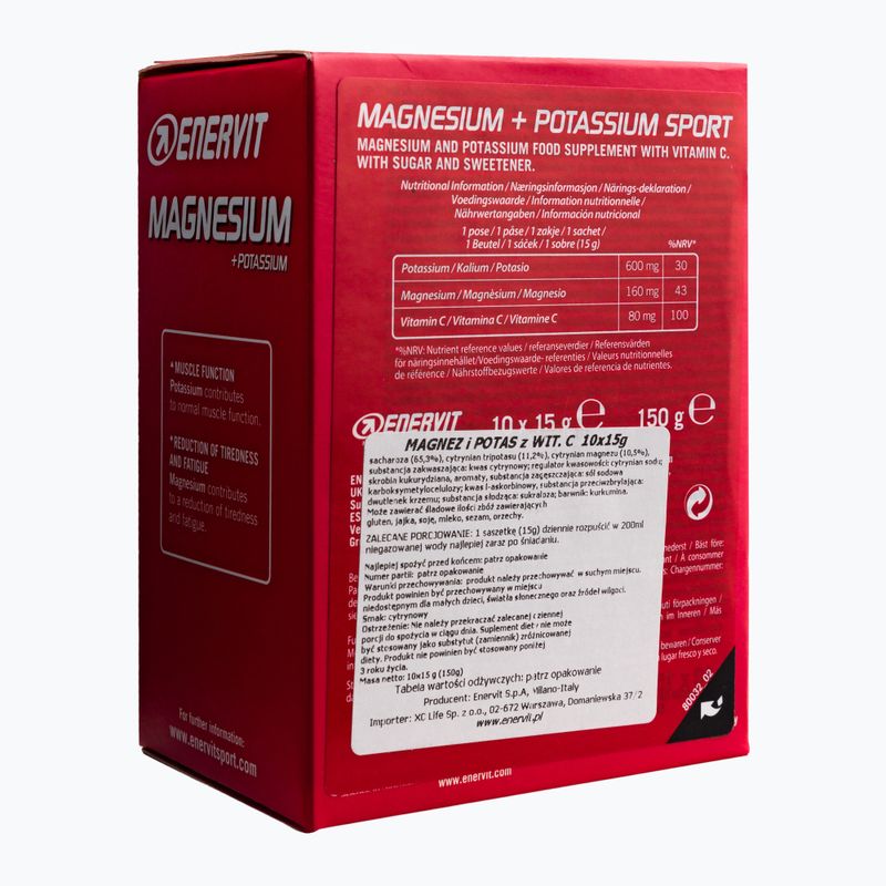 Magnesium mit Kalium + Vitamin C Enervit 98038 10 x 15 g 2