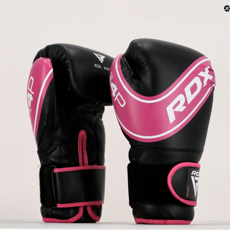 RDX Kinder Boxhandschuhe schwarz und rosa JBG-4P 13