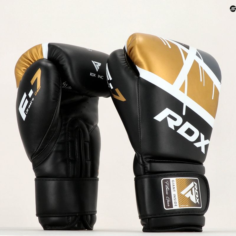 RDX BGR-F7 schwarz/goldene Boxhandschuhe BGR-F7BGL 12