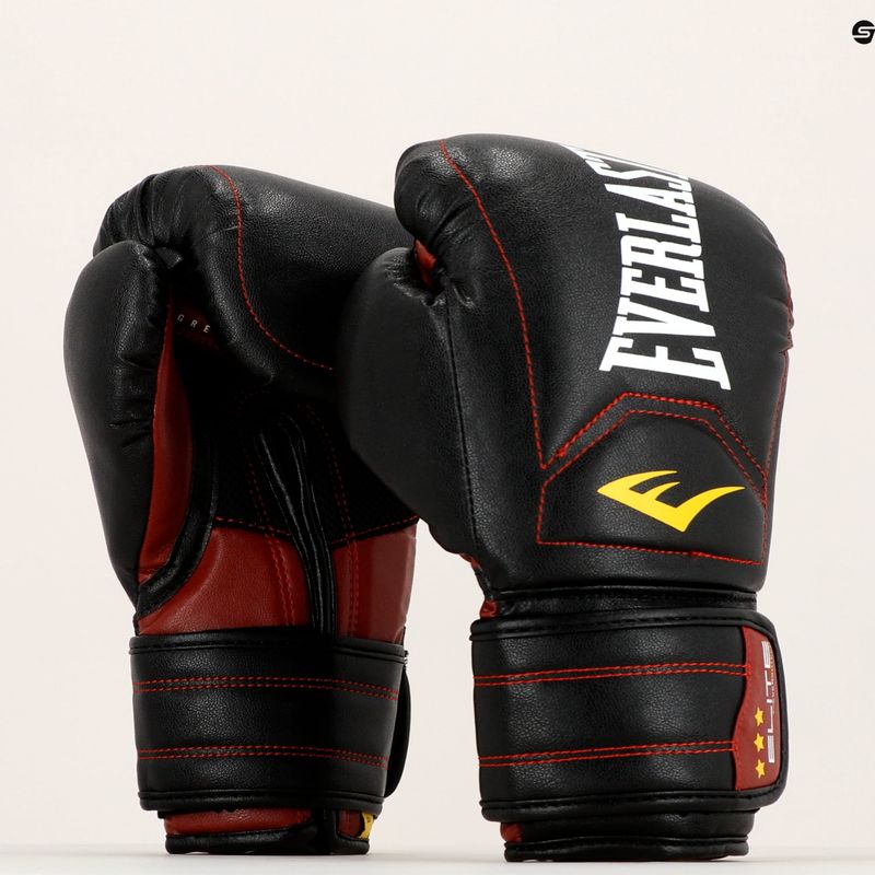 EVERLAST Elite Muay Thai Boxhandschuhe schwarz EV360MT 7