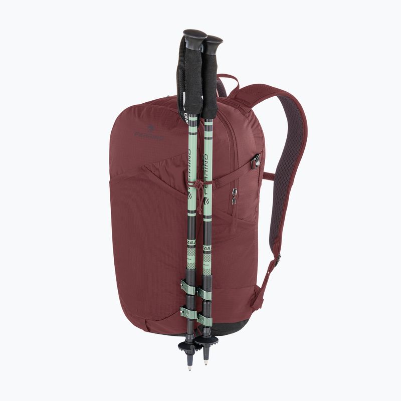 Ferrino Post 25 l burgunderfarbener Wanderrucksack 3