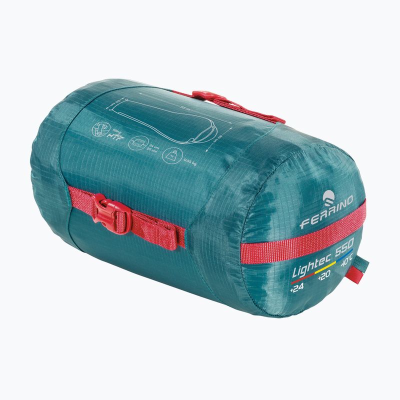 Ferrino Lightech 550 neuer grüner Schlafsack 8