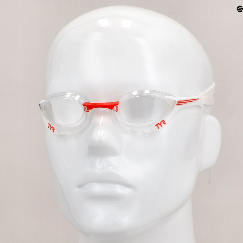 TYR Tracer-X Elite Rennschwimmbrille klar/rot/marine LGTRXEL_642 10