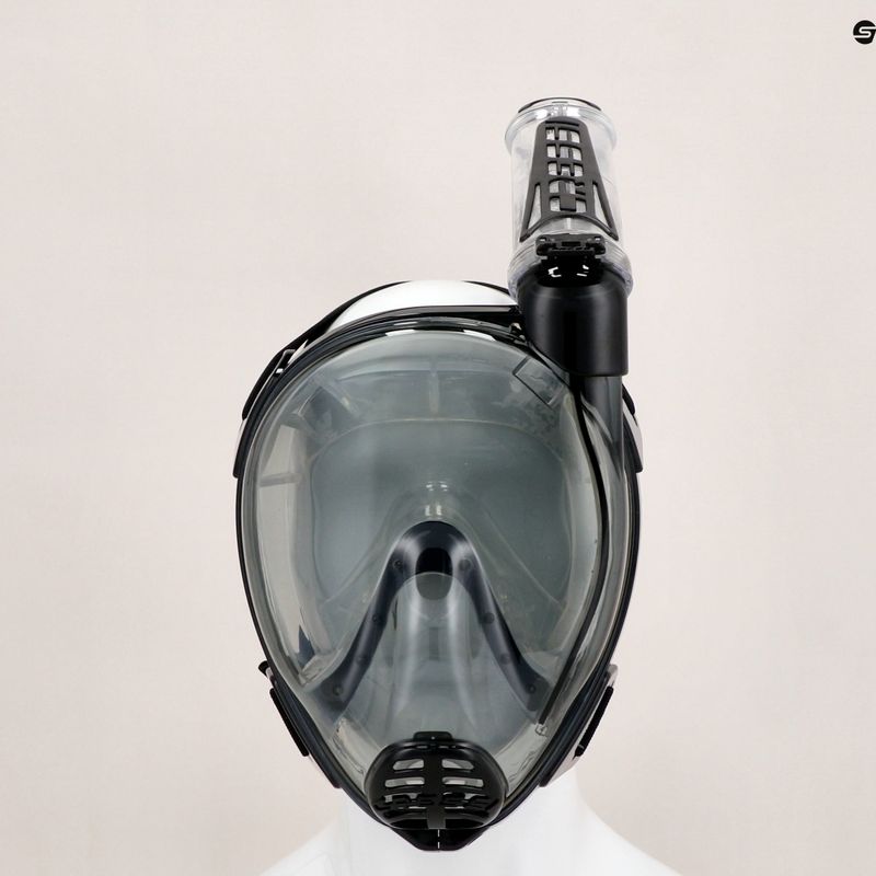 Cressi Duke Dry Vollgesichtsmaske zum Schnorcheln schwarz/grau XDT060050 7