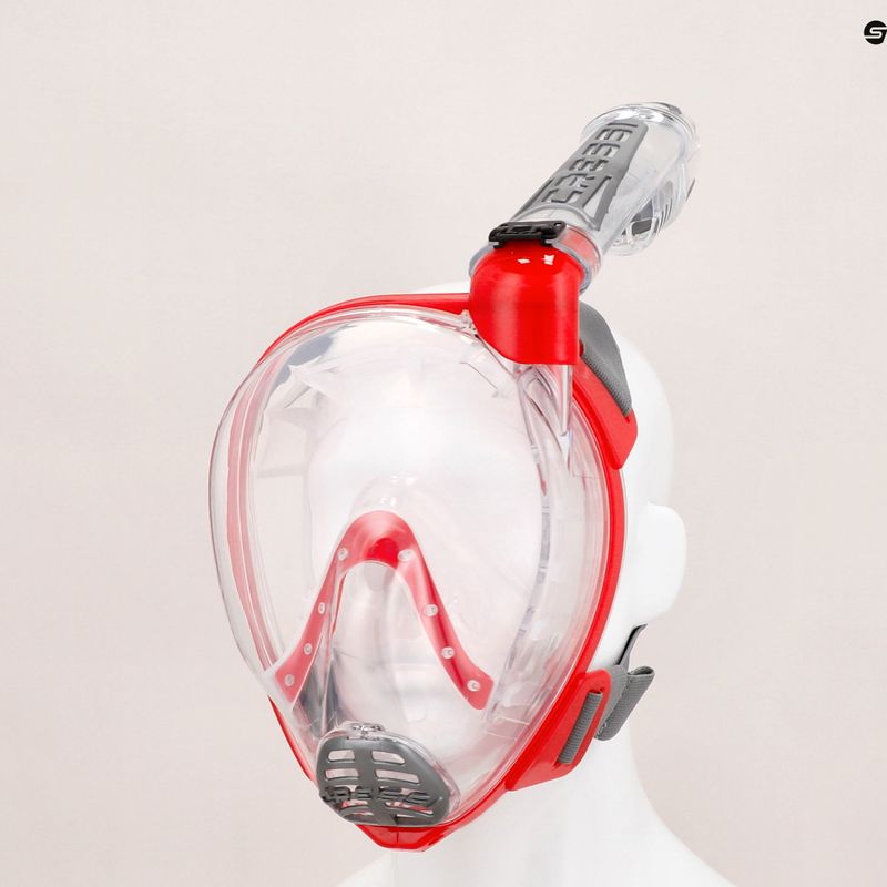 Cressi Duke Dry Vollgesichtsmaske zum Schnorcheln rot XDT000058 5