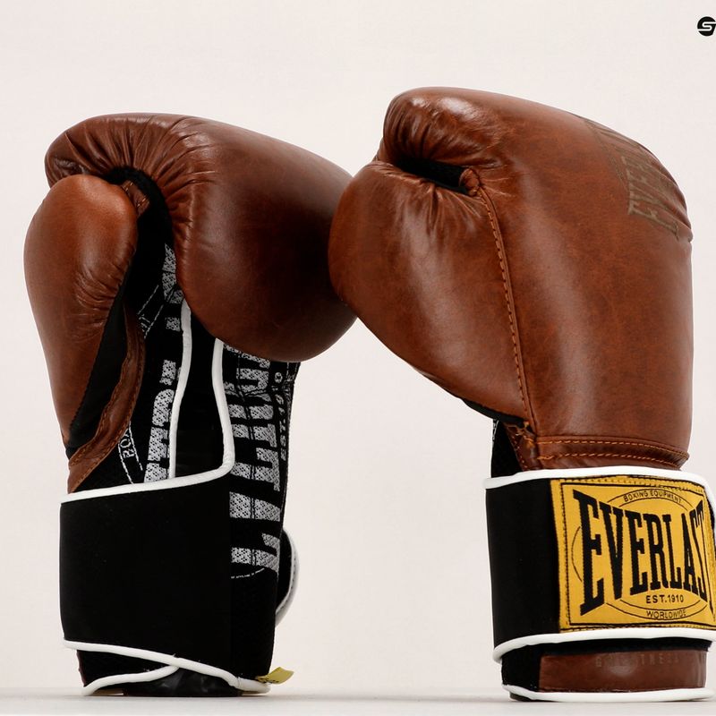 EVERLAST 1910 Classic Boxhandschuhe braun EV1910 6