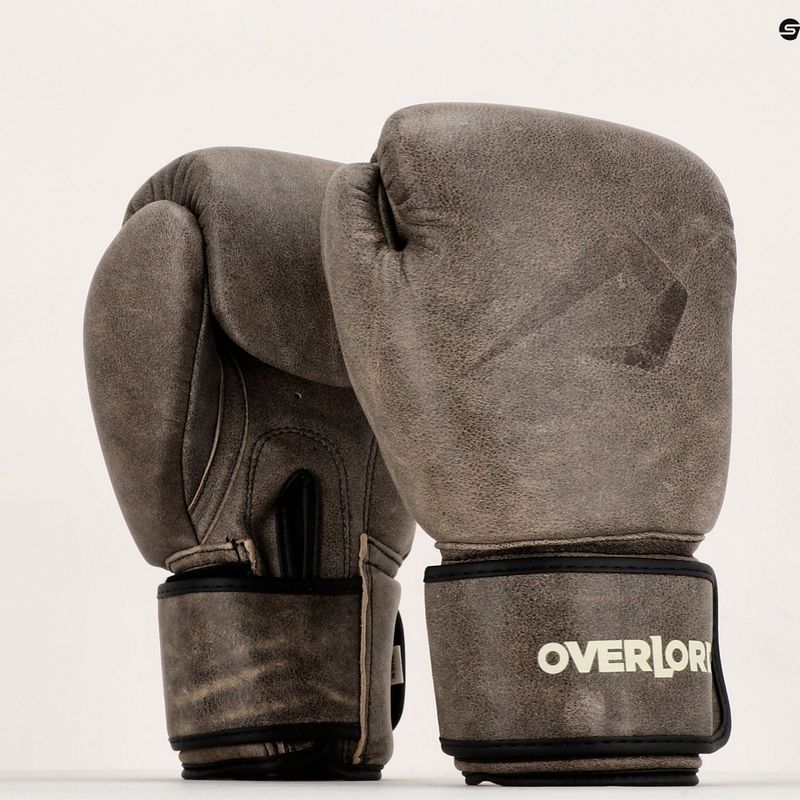 Overlord Old School braune Boxhandschuhe 100006-BR/10OZ 7