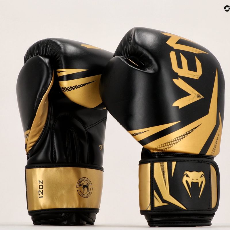 Venum Challenger 3.0 Herren Boxhandschuhe schwarz und gold VENUM-03525 9