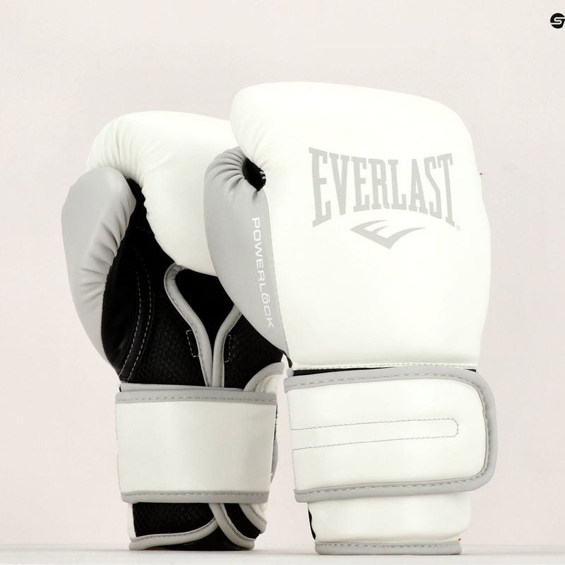 EVERLAST Powerlock Pu Herren Boxhandschuhe weiß EV2200 7