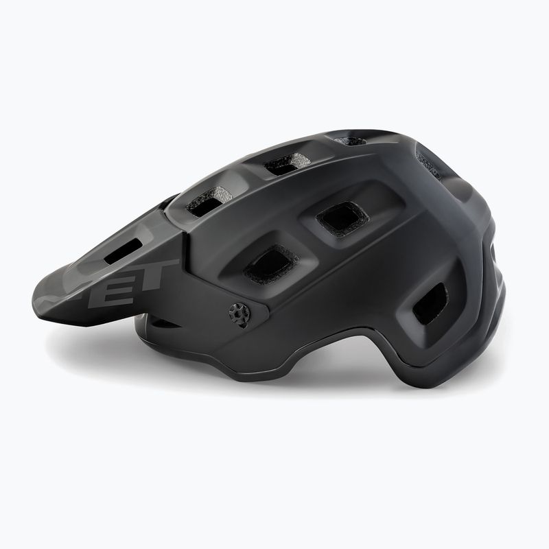 MET Fahrradhelm Terranova schwarz matt glänzend 3