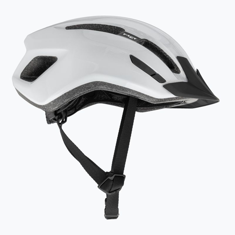 Fahrrad Helm MET Downtown white glossy 4