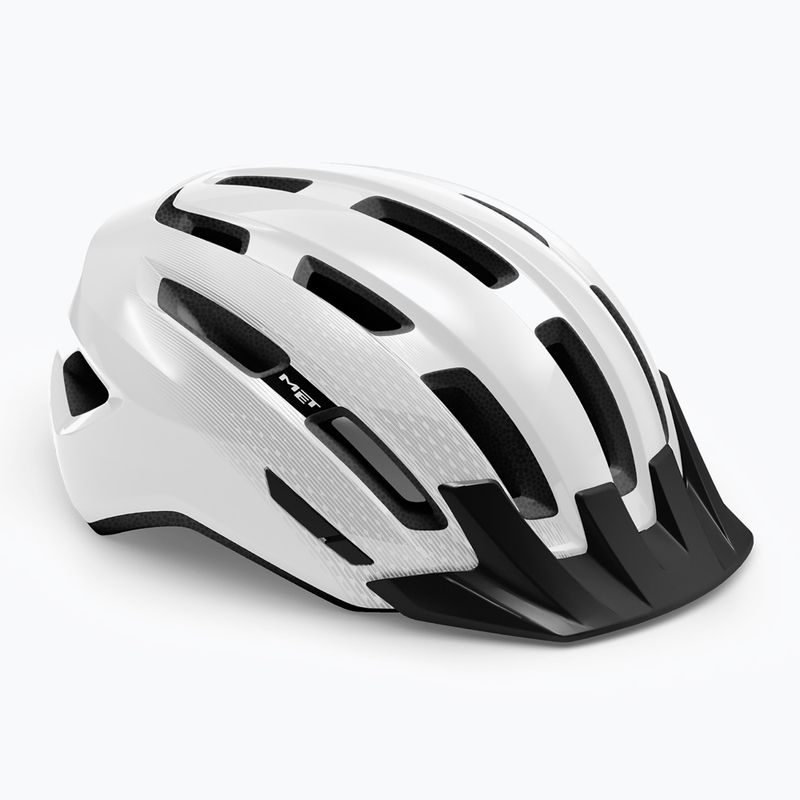 Fahrrad Helm MET Downtown white glossy 6