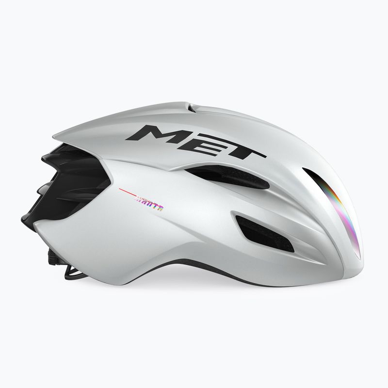 Fahrradhelm MET Manta MIPS white holographic glossy 3