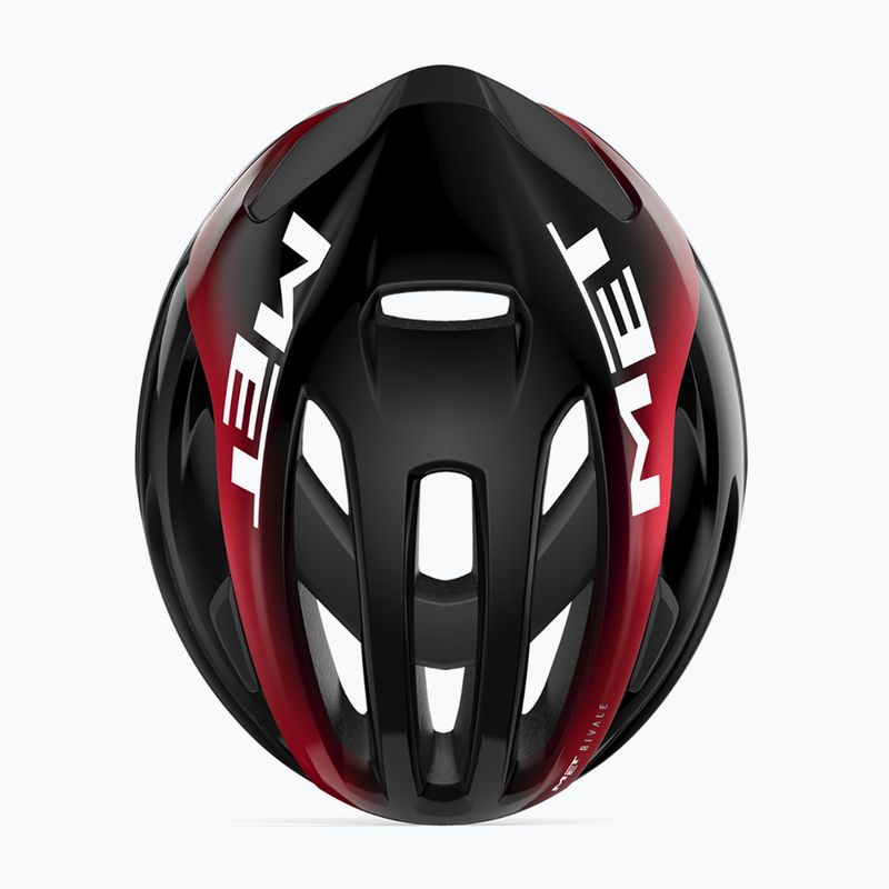 MET Fahrradhelm Rivale II Mips schwarz/rot metallic glänzend 4
