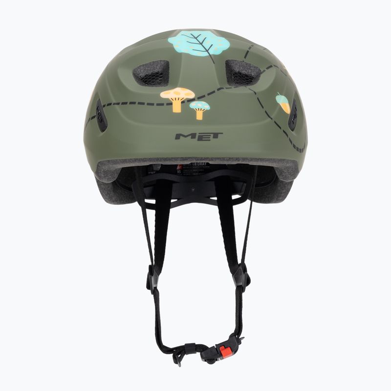 MET Kinderfahrradhelm Hooray grün Wald glänzend 2