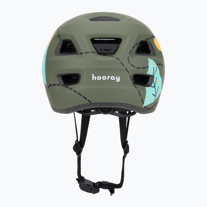 MET Kinderfahrradhelm Hooray grün Wald glänzend 4
