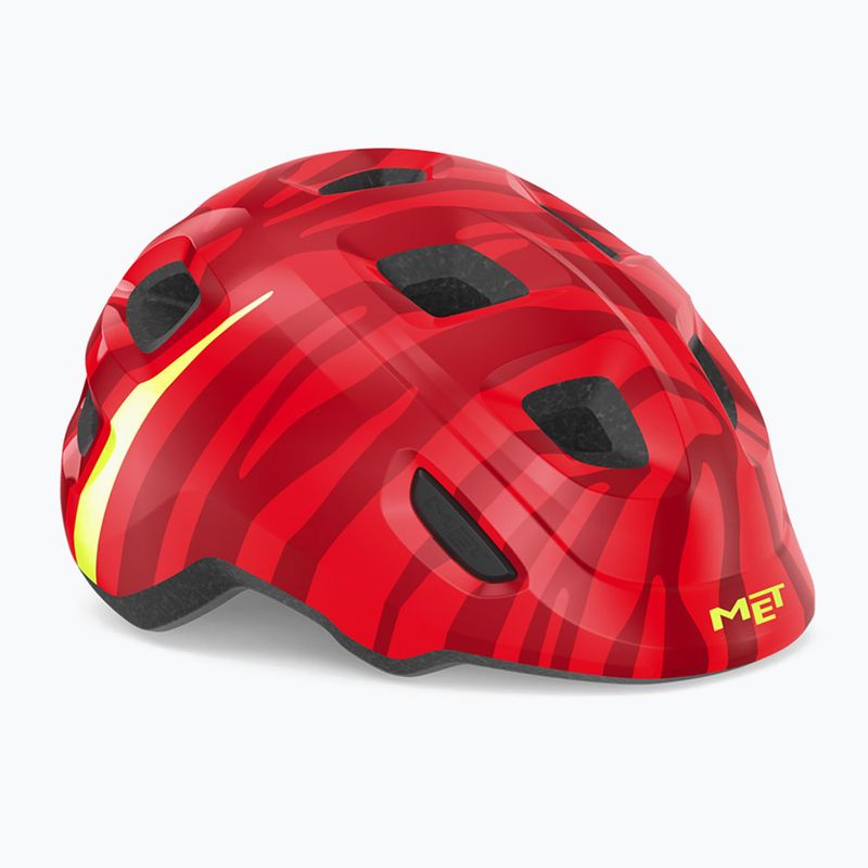Fahrrad Helm Kinder MET Hooray red zebra matt 6