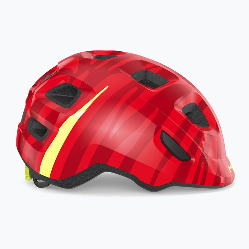Fahrrad Helm Kinder MET Hooray red zebra matt 7