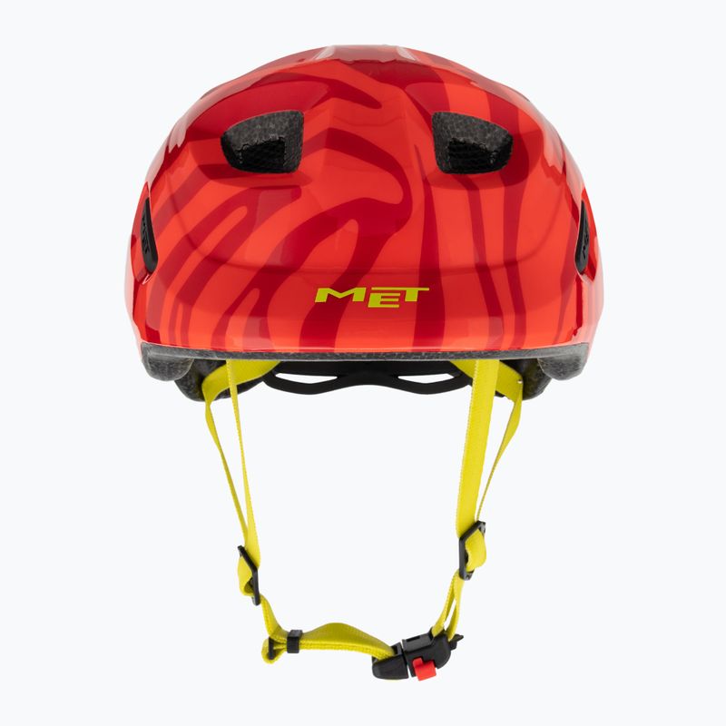 Fahrrad Helm Kinder MET Hooray red zebra matt 2