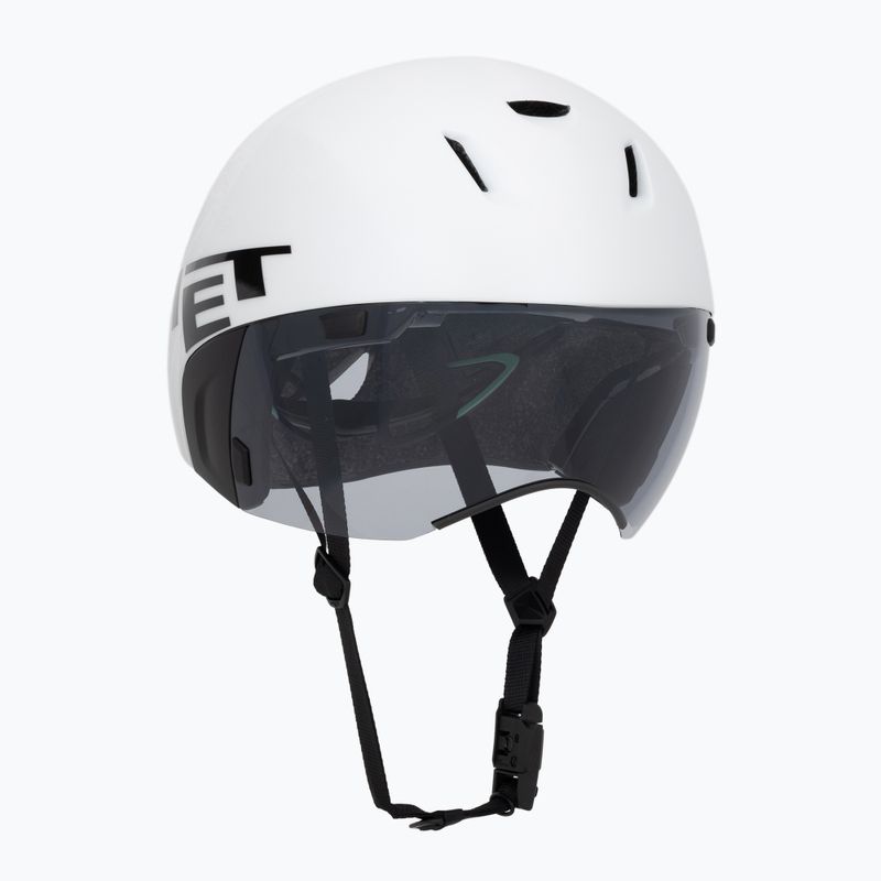 Fahrradhelm MET Codatronica white/silver matte glossy