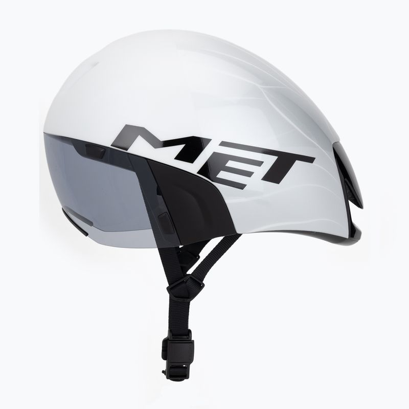 Fahrradhelm MET Codatronica white/silver matte glossy 3