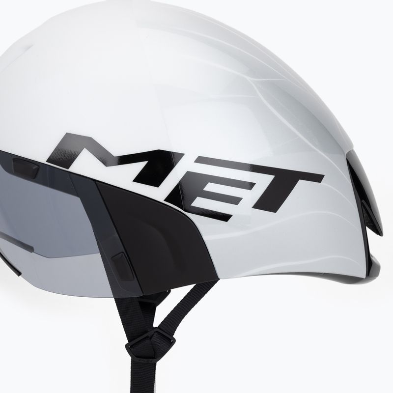 Fahrradhelm MET Codatronica white/silver matte glossy 7