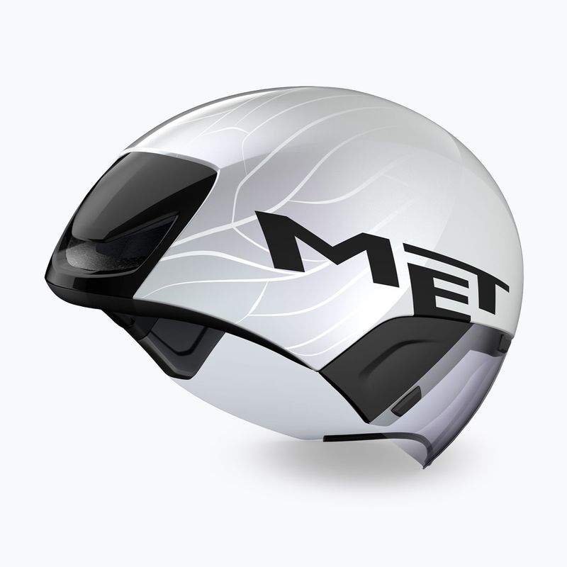 Fahrradhelm MET Codatronica white/silver matte glossy 2