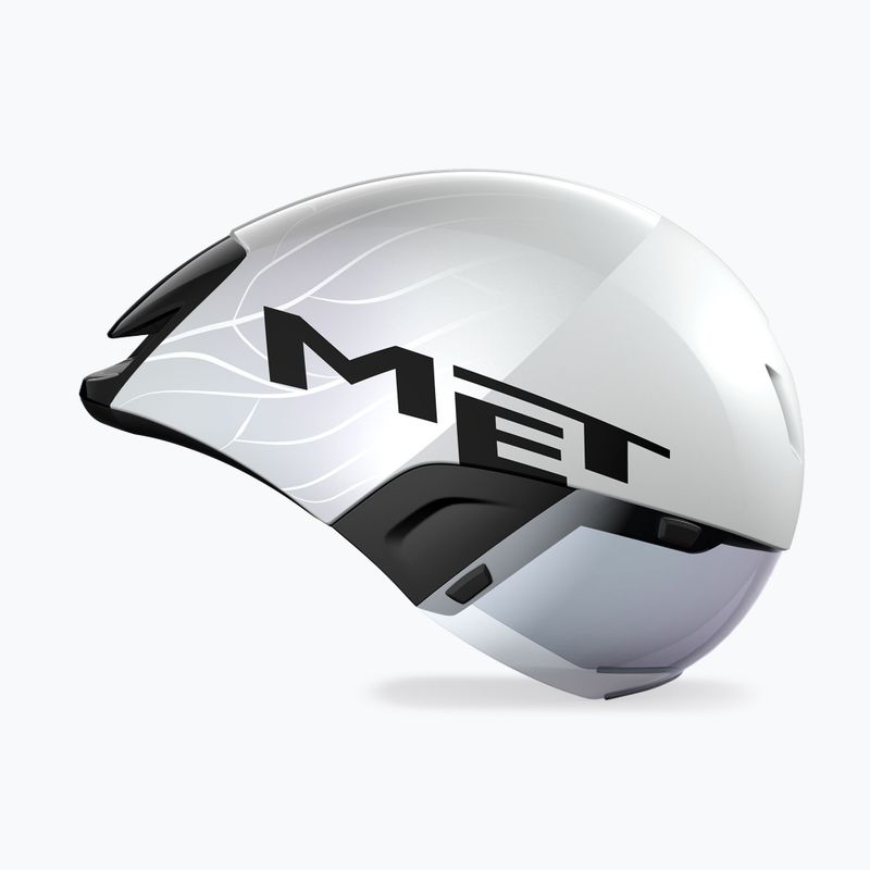 Fahrradhelm MET Codatronica white/silver matte glossy 3