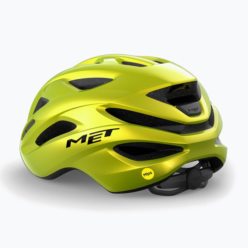 Fahrradhelm MET Idolo Mips lime yellow metallic glossy 2
