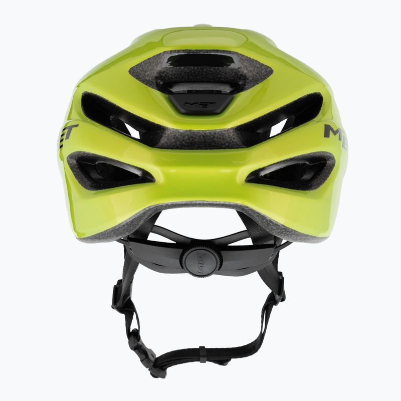 Fahrrad Helm MET Idolo lime yellow metallic glossy 3