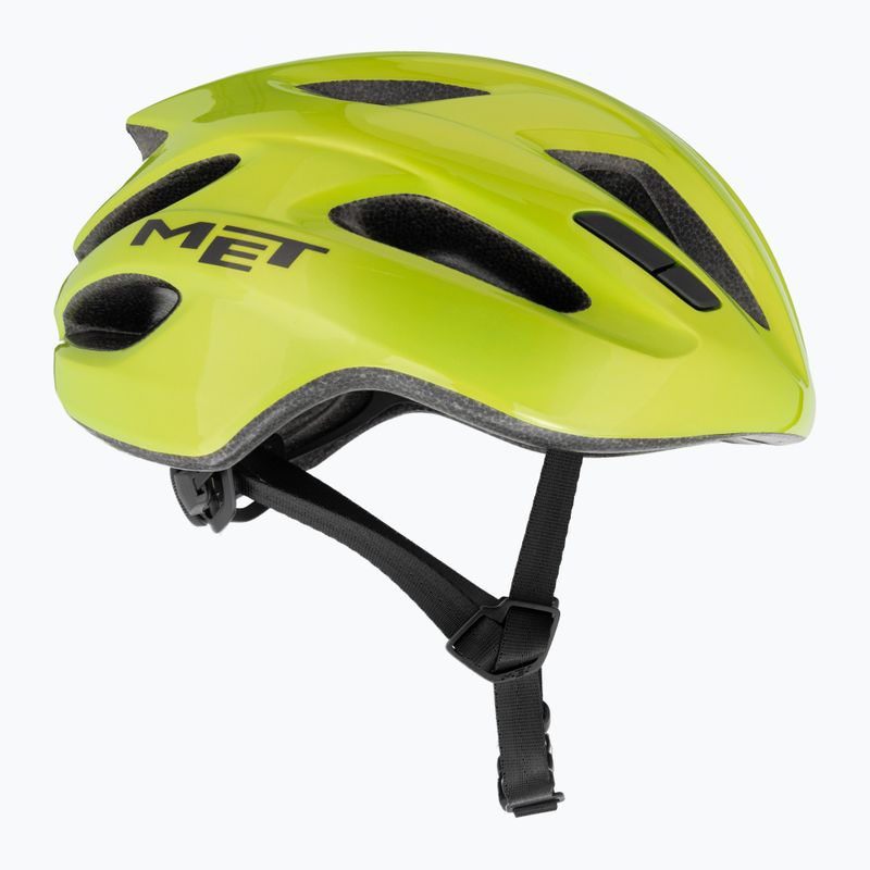 Fahrrad Helm MET Idolo lime yellow metallic glossy 4