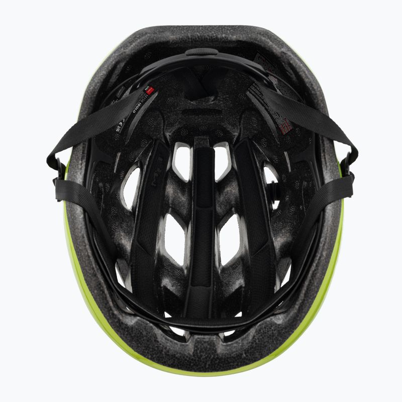 Fahrrad Helm MET Idolo lime yellow metallic glossy 5