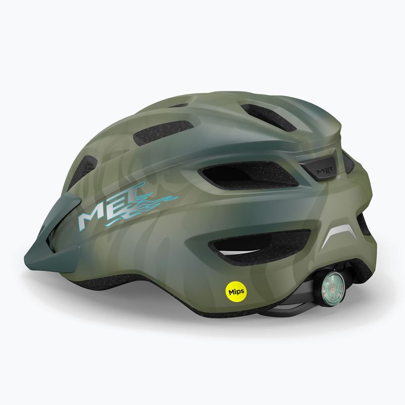 Fahrradhelm Kinder MET Crackerjack Mips green Matt 2