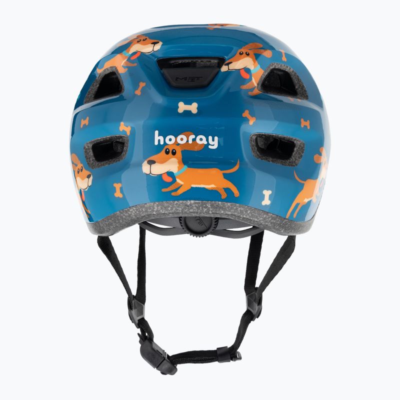 Fahrrad Helm Kinder MET Hooray blue teckel glossy 3