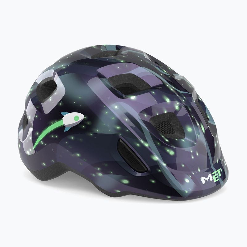 Fahrradhelm Kinder MET Hooray space glow in the dark 2