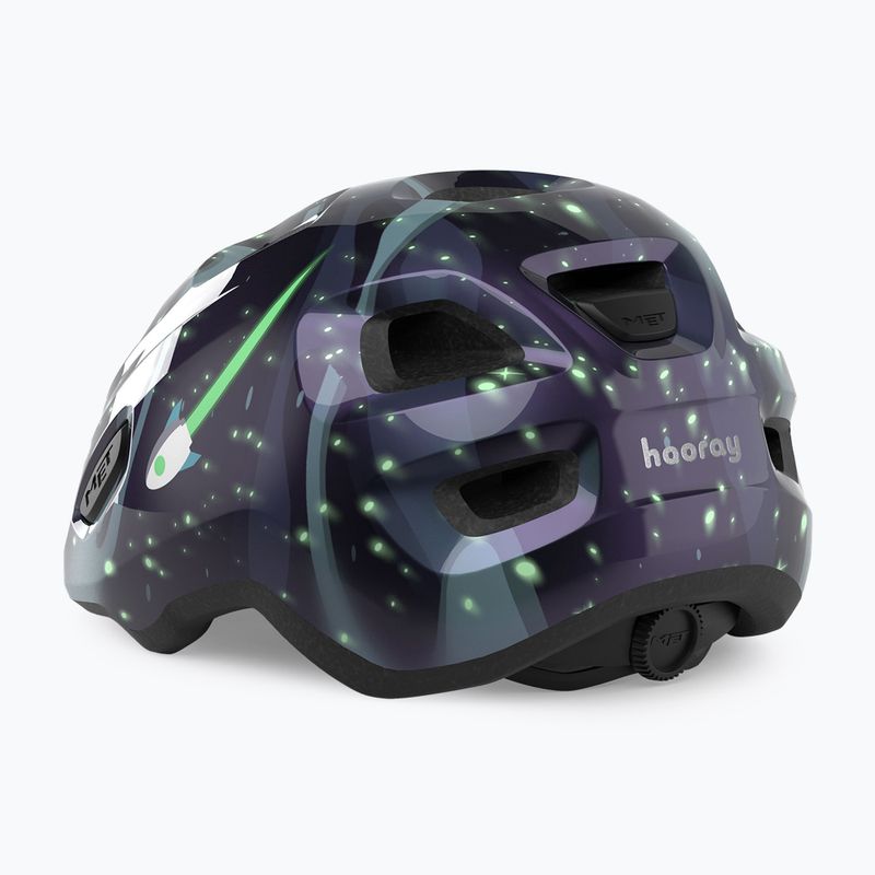 Fahrradhelm Kinder MET Hooray space glow in the dark 3